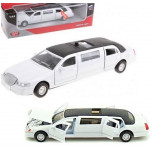 Diecast Lincoln Town Car Limuzin 1/36  Model Araç Beyaz Sesli ve Işıklı 