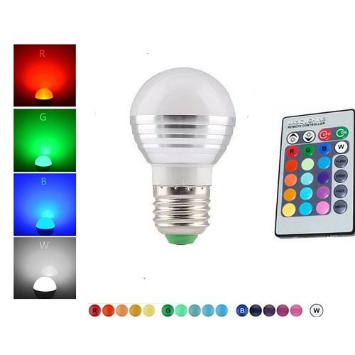 RGB Uzaktan Kumandalı Led Ampül 16 Renk